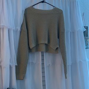 Crop top sweater!
